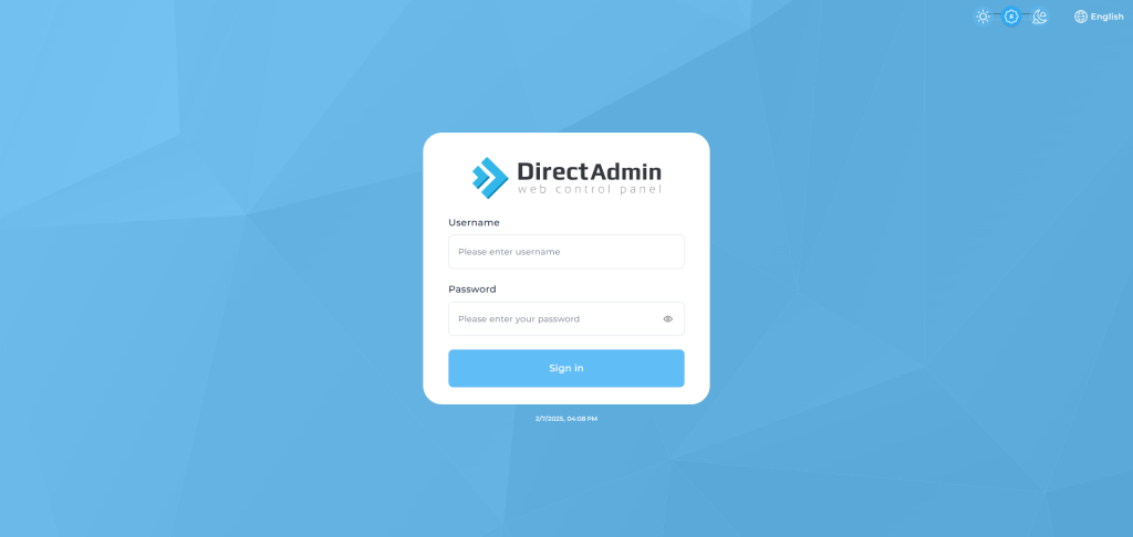 DirectAdmin Login